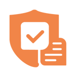 shield with checkmark and paper